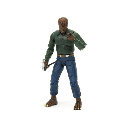 The Wolfman 6.25" Moveable Figure with Cane Trap and Alternate Head and Hands "Universal Monsters" Series by Jada