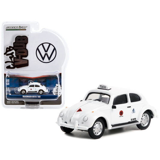 Volkswagen Beetle #75 White "Taxi - Taxco Mexico" "Club Vee-Dub Series 14" 1/64 Diecast Model Car by Greenlight