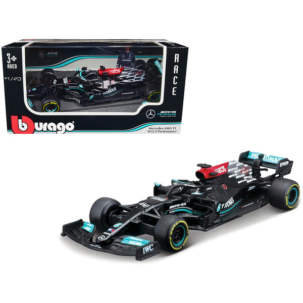 Mercedes-AMG F1 W12 E Performance #44 Lewis Hamilton F1 Formula One (2021) 1/43 Diecast Model Car by Bburago