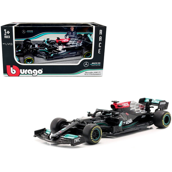 Mercedes-AMG F1 W12 E Performance #77 Valterri Bottas F1 Formula One (2021) 1/43 Diecast Model Car by Bburago