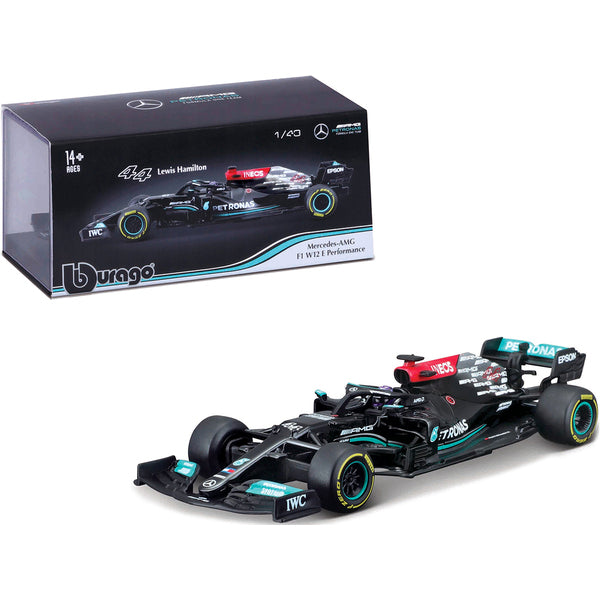 Mercedes-AMG F1 W12 E Performance #44 Lewis Hamilton "Petronas Formula One Team" Formula One F1 (2021) 1/43 Diecast Model Car by Bburago