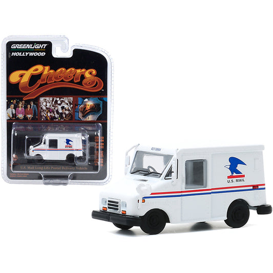 U.S. Mail Long-Life Postal Delivery Vehicle (LLV) White (Cliff Clavin's) "Cheers" (1982-1993) TV Series "Hollywood Series" Release 29 1/64 Diecast Model Car by Greenlight