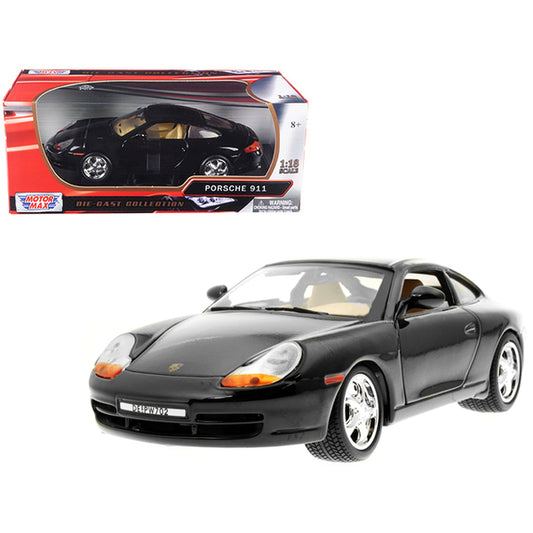 Porsche Carrera 911 Black 1/18 Diecast Model Car by Motormax