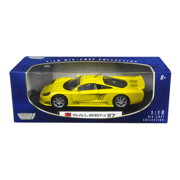 Saleen S7 Yellow 1/18 Diecast Model Car by Motormax