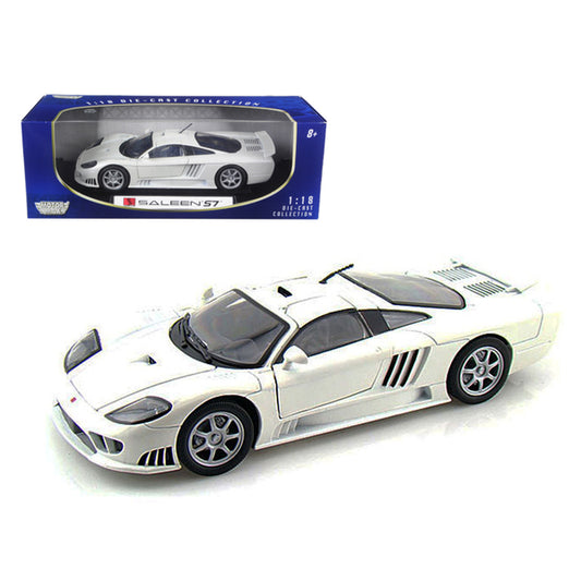 Saleen S7 White 1/18 Diecast Model Car by Motormax