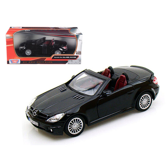 Mercedes Benz SLK55 AMG Convertible Black 1/24 Diecast Model Car by Motormax