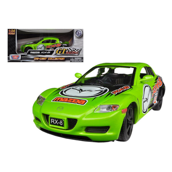 Mazda RX-8 #5 Green "GT Racing" Series 1/24 Diecast Model Car by Motormax