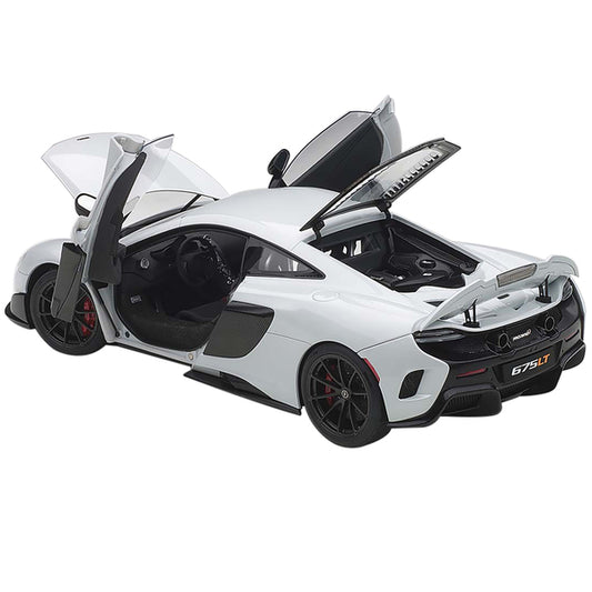 Mclaren 675LT Silica White 1/18 Model Car by Autoart