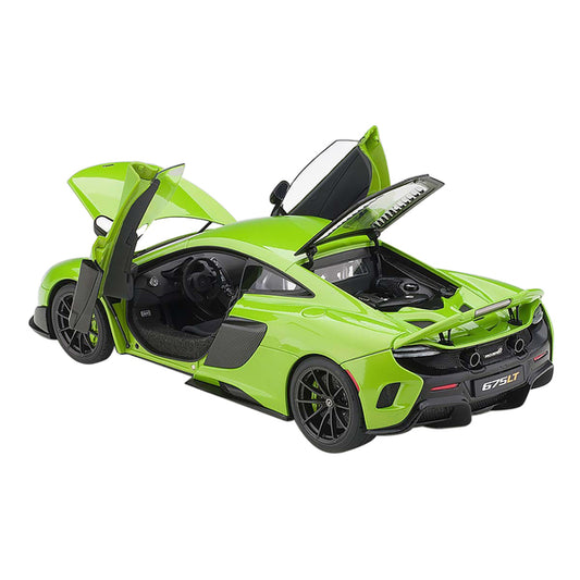 Mclaren 675LT Napier Green with Black Wheels 1/18 Model Car by Autoart