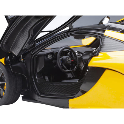 McLaren P1 Volcano Yellow with Yellow and Black Interior 1/18 Model Car by Autoart