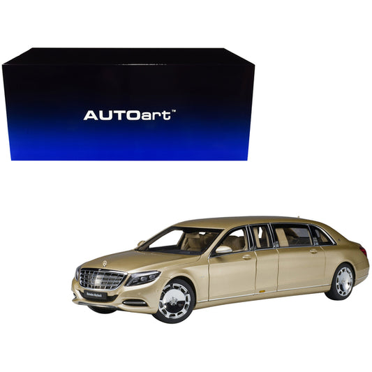 Mercedes Maybach S 600 Pullman Gold 1/18 Model Car by Autoart