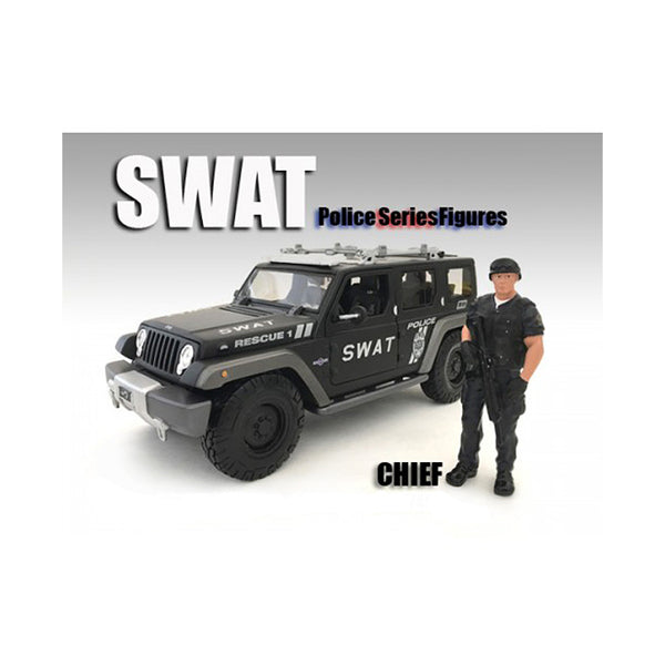 SWAT Team Chief Figure For 1:18 Scale Models by American Diorama