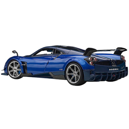 Pagani Huayra BC Blu Francia / Candy Blue Metallic with Carbon Accents 1/18 Model Car by Autoart