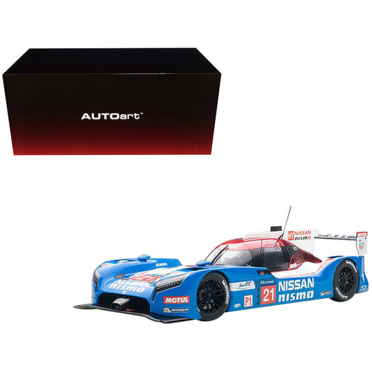 Nissan GT-R LM Nismo Le Mans 2015 T. Matsuda M. Shulzhitskiy L. Ordonez #21 1/18 Model Car by Autoart