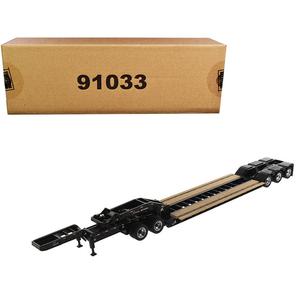 XL 120 Low-Profile HDG Outrigger Style Trailer with Jeep and 2 Boosters "Transport Series" 1/50 Diecast Model by Diecast Masters