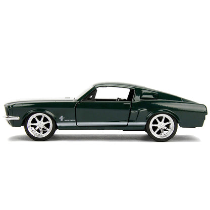 Sean's Ford Mustang Dark Green with White Stripes "Fast & Furious" Movie 1/32 Diecast Model Car by Jada