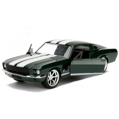 Sean's Ford Mustang Dark Green with White Stripes "Fast & Furious" Movie 1/32 Diecast Model Car by Jada