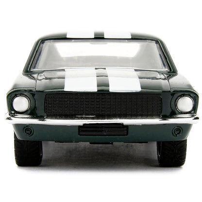 Sean's Ford Mustang Dark Green with White Stripes "Fast & Furious" Movie 1/32 Diecast Model Car by Jada