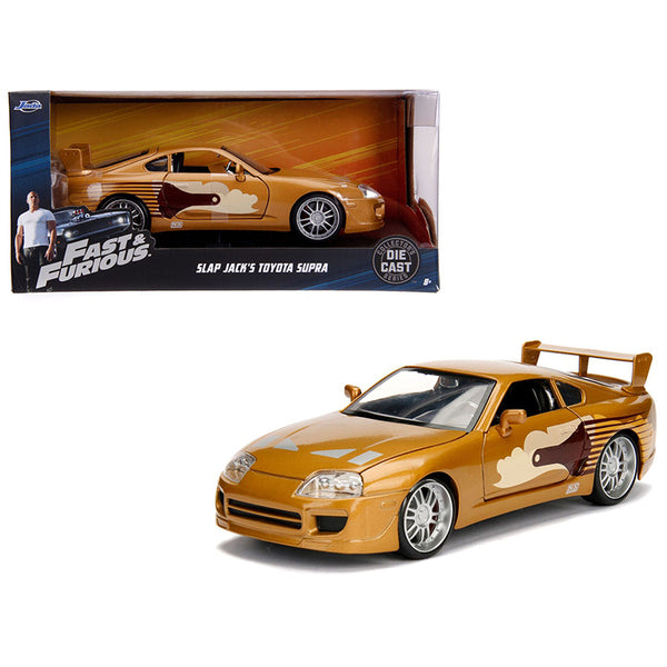 Slap Jack's Toyota Supra Gold "Fast & Furious" Movie 1/24 Diecast Model Car by Jada