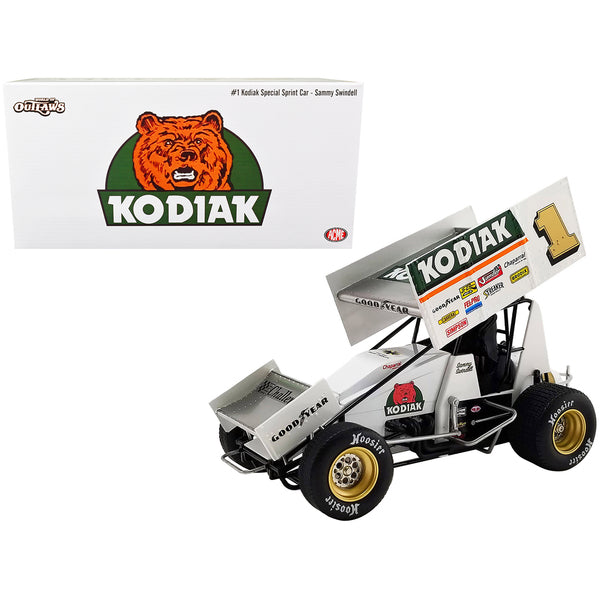 Winged Sprint Car #1 Sammy Swindell "Kodiak Special" National Sprint Car Hall of Fame and Museum "World of Outlaws" (1987) 1/18 Diecast Model Car by ACME