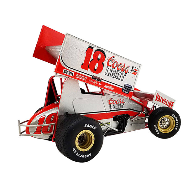 Winged Sprint Car #18 Brad Doty "Coors Light" National Sprint Car Hall of Fame and Museum "World of Outlaws" (1986) 1/18 Diecast Model Car by ACME