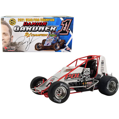 Sprint Car #1 Damion Gardner "Performance Online" Alexander Racing "USAC/CRA Championship Sprint Car" (2021) 1/18 Diecast Model Car by ACME