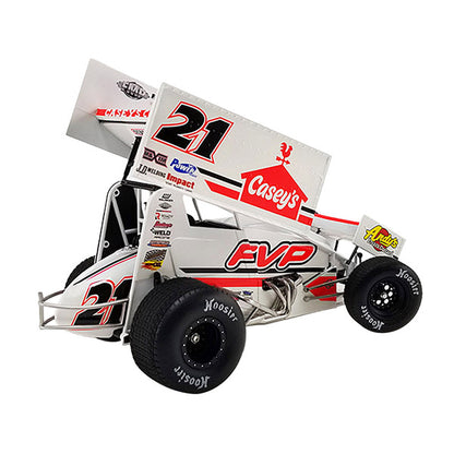 Winged Sprint Car #21 Brian Brown "Casey's General Store - FVP" Brian Brown Racing "World of Outlaws" (2022) 1/18 Diecast Model Car by ACME