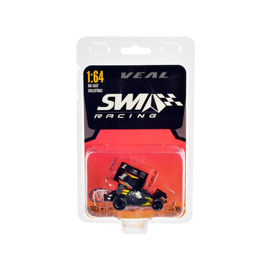 Winged Sprint Car #1 Jamie Veal "SWI Earthworks" SWI Engineering Racing Team (2022) 1/64 Diecast Model Car by ACME