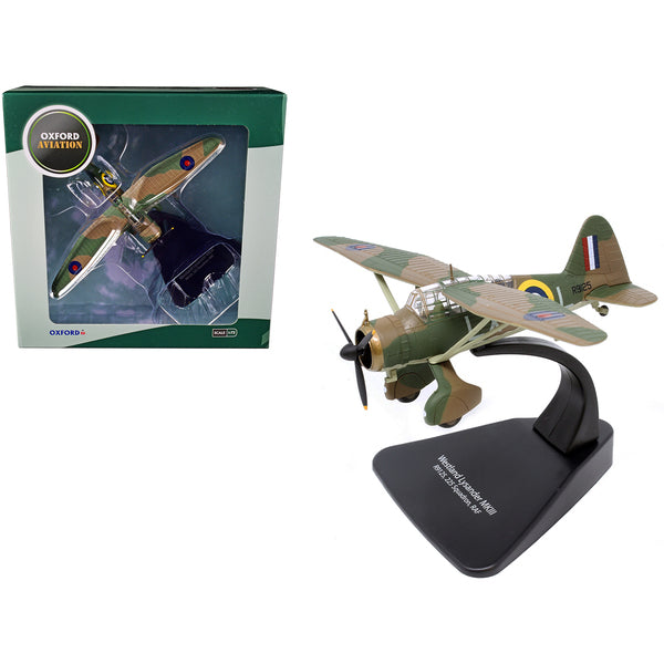 Westland Lysander MK III War Plane R9125 225 Squadron RAF "Oxford Aviation" Series 1/72 Diecast Model Airplane by Oxford Diecast