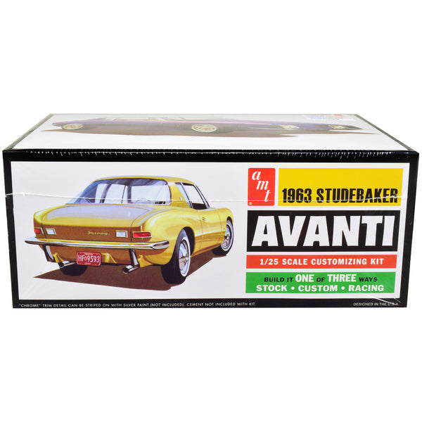 Skill 2 Model Kit 1963 Studebaker Avanti 3 in 1 Kit 1/25 Scale Model Car by AMT