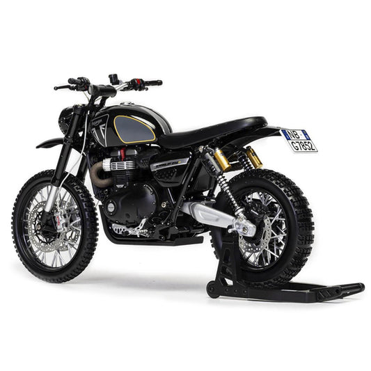 Triumph Scrambler 1200 (Matera) Motorcycle Black James Bond 007 "No Time To Die" (2021) Movie Diecast Motorcycle Model by Corgi