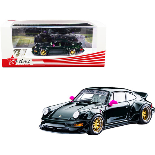 RWB 911 (964) "Dear Moor" Tribute to Father Dark Green "RAUH-Welt BEGRIFF" "Pocket Garage" Series Limited Edition to 399 pieces Worldwide 1/64 Model Car by FuelMe Models