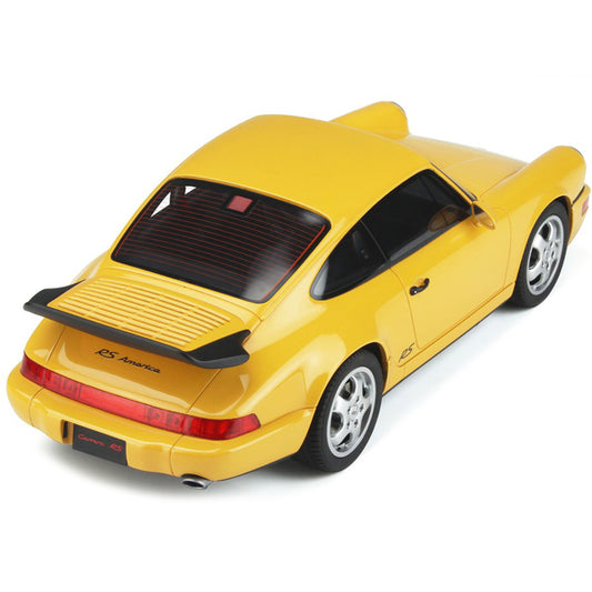 Porsche 964 RS America Yellow 1/18 Model Car by GT Spirit