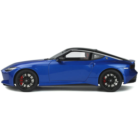 Nissan Z Blue Metallic with Black Top 1/18 Model Car by GT Spirit