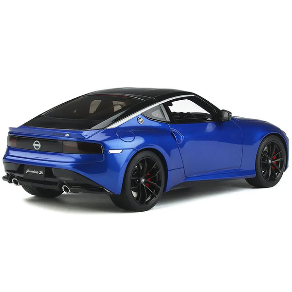 Nissan Z Blue Metallic with Black Top 1/18 Model Car by GT Spirit