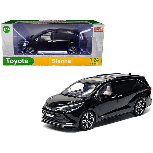 Toyota Sienna Minivan Black 1/24 Diecast Model Car