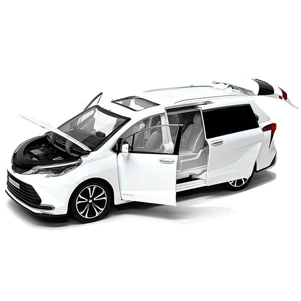 Toyota Sienna Minivan White 1/24 Diecast Model Car