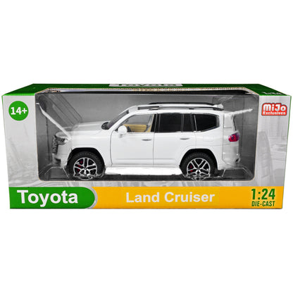 Toyota Land Cruiser White 1/24 Diecast Model Car