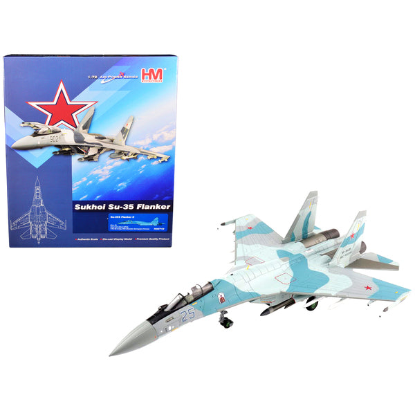 Sukhoi Su-35S Flanker E Fighter Aircraft "22nd IAP 303rd DPVO 11th Air Army VKS (Russian Aerospace Forces)" "Air Power Series" 1/72 Scale Model by Hobby Master