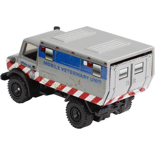 Mercedes-Benz Unimog U 1300 L "Mobile Veterinary Unit MVU-12" "Jurassic World" (2015) Movie Diecast Model Car by Hot Wheels