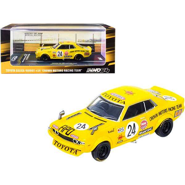 Toyota Celica 1600GT RHD (Right Hand Drive) #24 Nobuhide Tachi "Crown Motors Racing Team" Winner Macau Guia Race (1974) "MGP Collection 2021" 1/64 Diecast Model Car by Inno Models