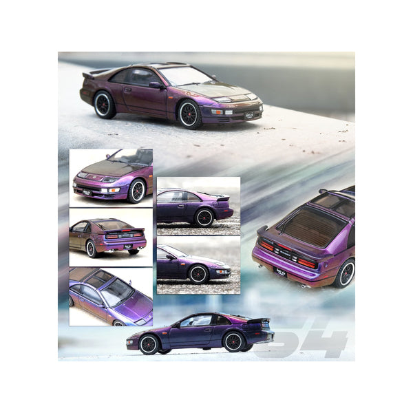 Nissan Fairlady Z (Z32) RHD (Right Hand Drive) Midnight Purple II Metallic "Hong Kong Ani-Com and Games 2022" Event Edition 1/64 Diecast Model Car by Inno Models