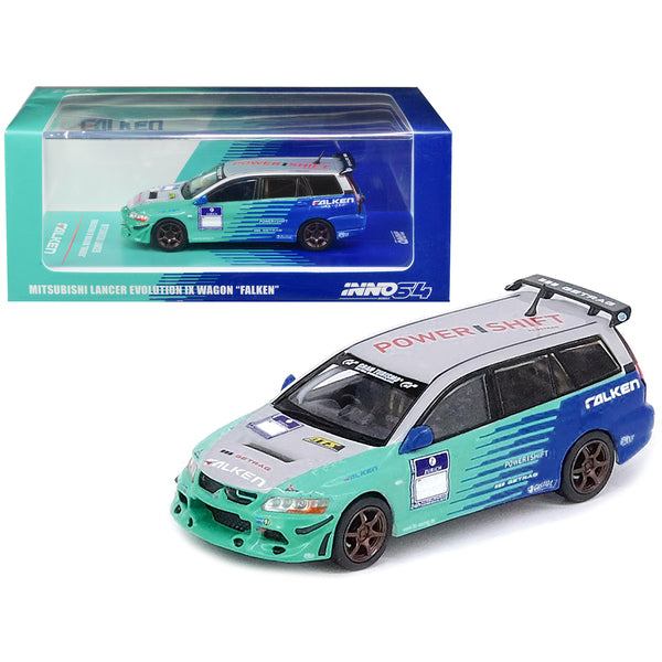 Mitsubishi Lancer Evolution IX Wagon RHD (Right Hand Drive) "Falken" Livery 1/64 Diecast Model Car by Inno Models