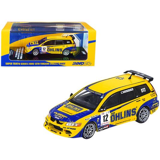 Mitsubishi Lancer Evolution IX Wagon RHD (Right Hand Drive) #12 Super Taikyu Series 13th Tokachi 24H Race (2006) 1/64 Diecast Model Car by Inno Models