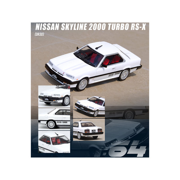 Nissan Skyline 2000 RS-X Turbo (DR30) RHD (Right Hand Drive) White 1/64 Diecast Model Car by Inno Models