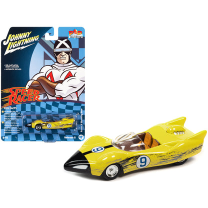 Racer X's Shooting Star (Raced Version) "Speed Racer" (1967) TV Series "Pop Culture" 2022 Release 2 1/64 Diecast Model Car by Johnny Lightning