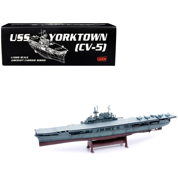 USS Yorktown (CV-5) Aircraft Carrier "US Navy" World War II 1/1000 Diecast Model by Legion