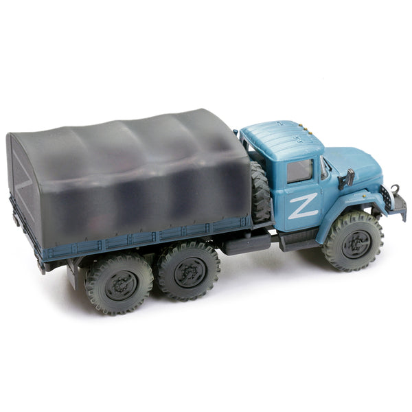 ZIL 131 Cargo Truck Light Blue "Z" Russian Army 1/72 Diecast Model by Legion