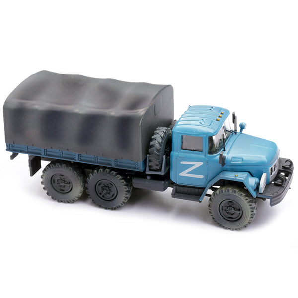 ZIL 131 Cargo Truck Light Blue "Z" Russian Army 1/72 Diecast Model by Legion