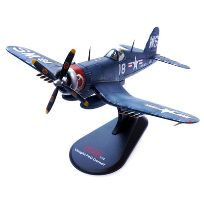 Vought F4U-4 Corsair Fighter Plane Marine Fighter Squadron 323 (VMF-323) "Death Rattlers" USS Sicily (CVE-118) (1951) 1/72 Diecast Airplane Model by Legion